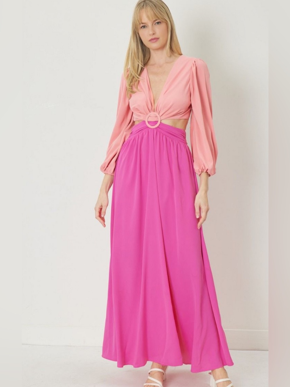 Enthro Cut Out Maxi Dress